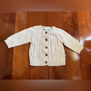 Elegant Baby Cable-knit Cardigan